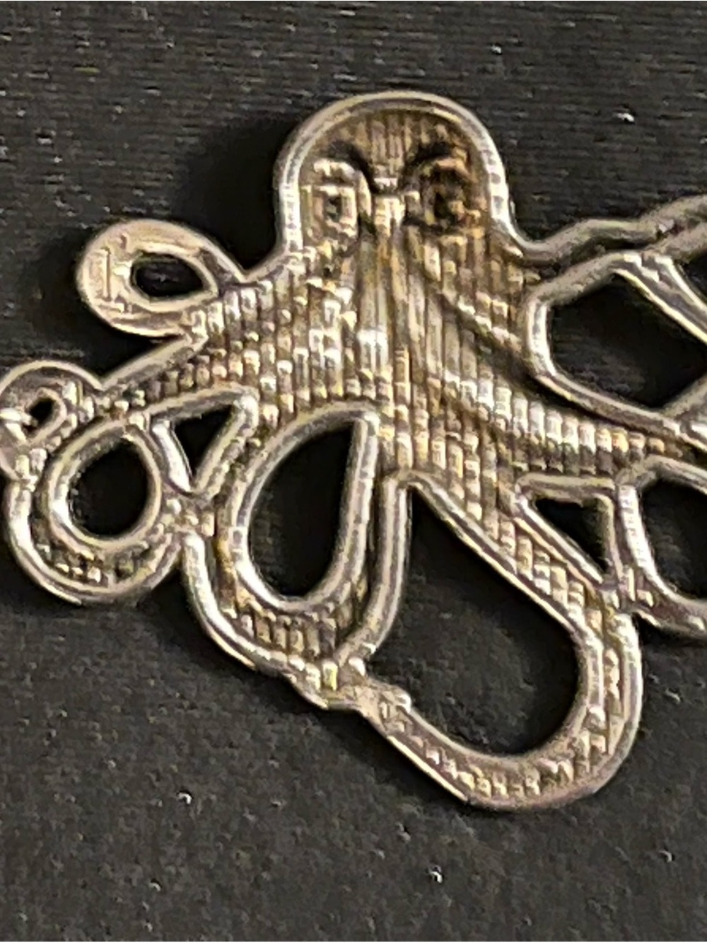 Octopus Pendant Ankle Bracelet - Silver - Picture 3 of 3